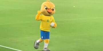 La mascota de Brasil deslumbró haciendo \