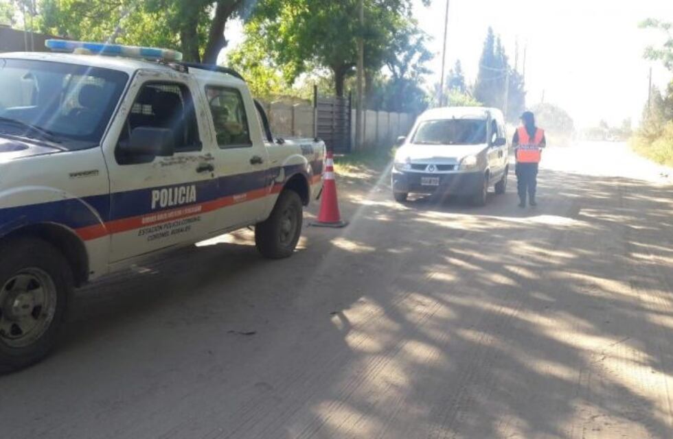 Operativo de seguridad en Coronel Rosales