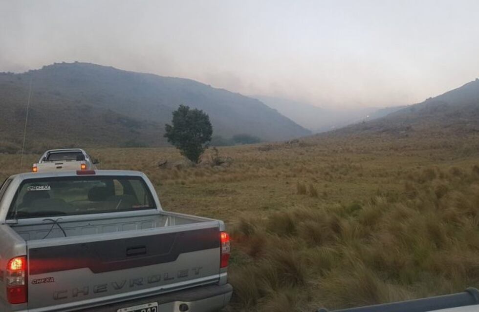 Los incendios en las Sierras mantienen foco en Guasapampa