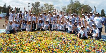 Colecta récord de tapitas en San Luis\u002E Foto: ANSL