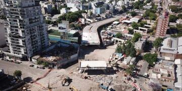 Así quedó la avenida Córdoba tras el desarme del puente de Juan B\u002E Justo\u002E (GCBA)
