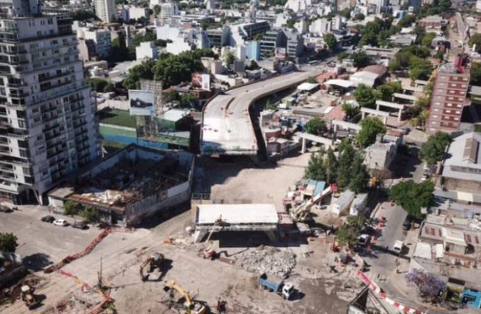 Así quedó la avenida Córdoba tras el desarme del puente de Juan B. Justo