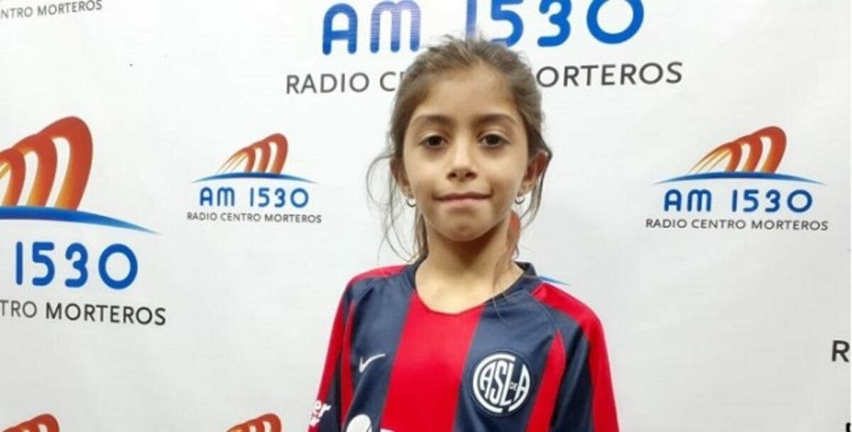 Martina Raspo tiene 9 años y juega en Tiro Federal de Morteros