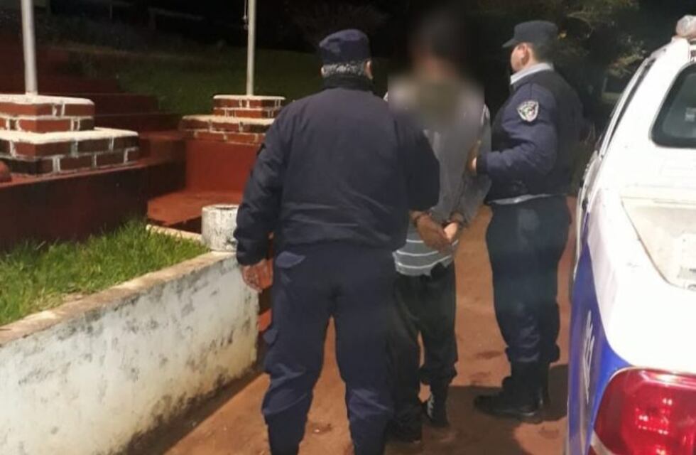 Un violento que agredió a su esposa y generó disturbios fue detenido