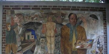 Fresco realizado por Álvaro Izurieta\u002E