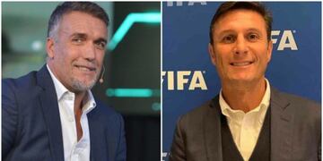 Gabriel Batistuta y Javier Zanetti ingresaron al Salón de la Fama del fútbol (Foto: web)