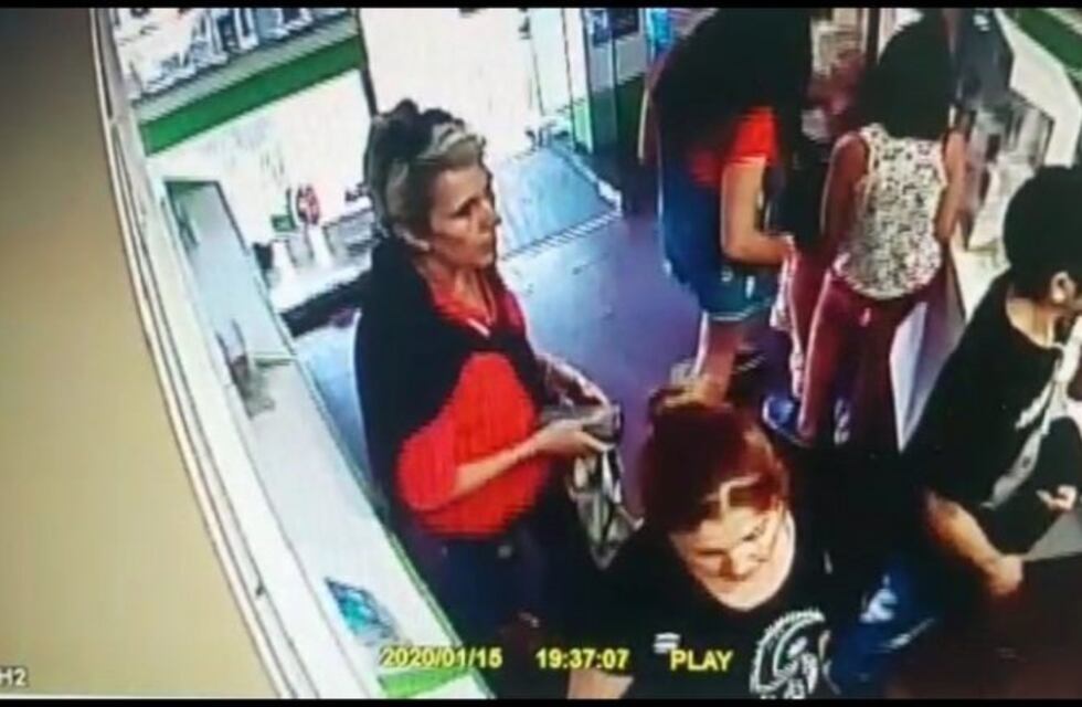 Se robó un parlante y quedó grabada en las cámaras de seguridad