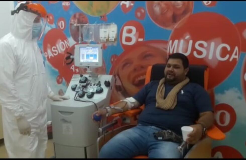 Paciente recuperado de coronavirus en Iguazú donó plasma