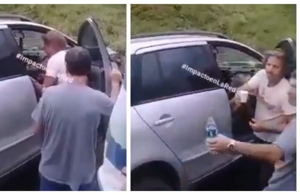 Facundo Arana asistió a heridos de un choque en la Autopista Rosario - Santa Fe