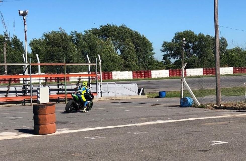 Andrés González de El Tío volvió a subirse a una moto