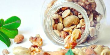 Frutos secos alimentación saludable