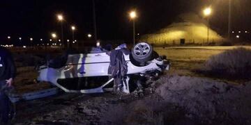 Choque y vuelco frente al predio Ferial\u002E