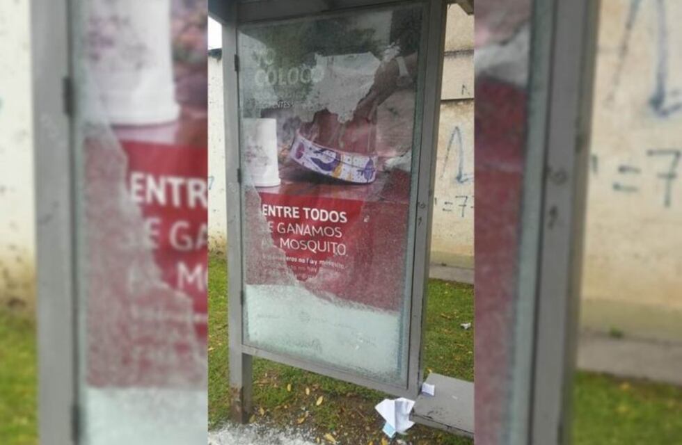 Vandalizaron una parada de Saeta en Limache