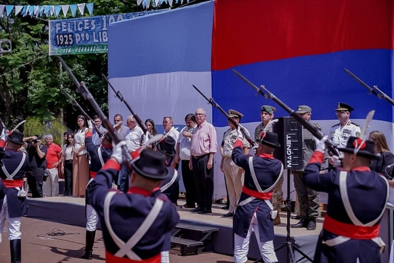 Passalacqua encabezó los festejos por el centenario de Puerto Libertad y llamó a fortalecer la unidad y el arraigo.