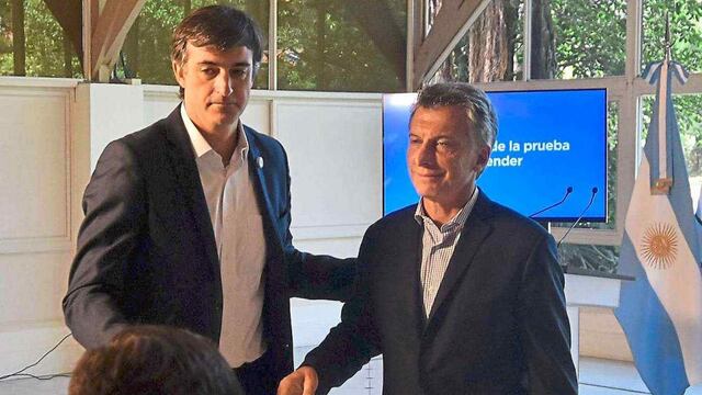 Esteban Bullrich y Mauricio Macri (DYN)