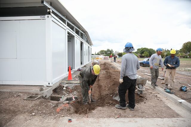 La obra está con un avance superior al 70%.