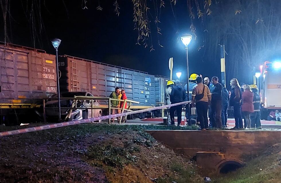 Otro accidente con el tren en el cruce de Pacífico Giusti en el sector sur de Arroyito