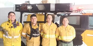 Integrantes de Bomberos de Arroyito se suman a lucha en La Colonia