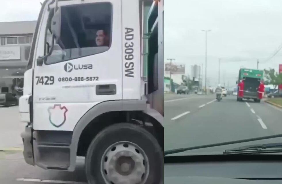 Espíritu navideño en Córdoba: dos basureros salieron disfrazados de Papá Noel y alegraron a los vecinos