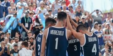 Argentina se quedó con la medalla dorada en básquet 3x3 masculino\u002E