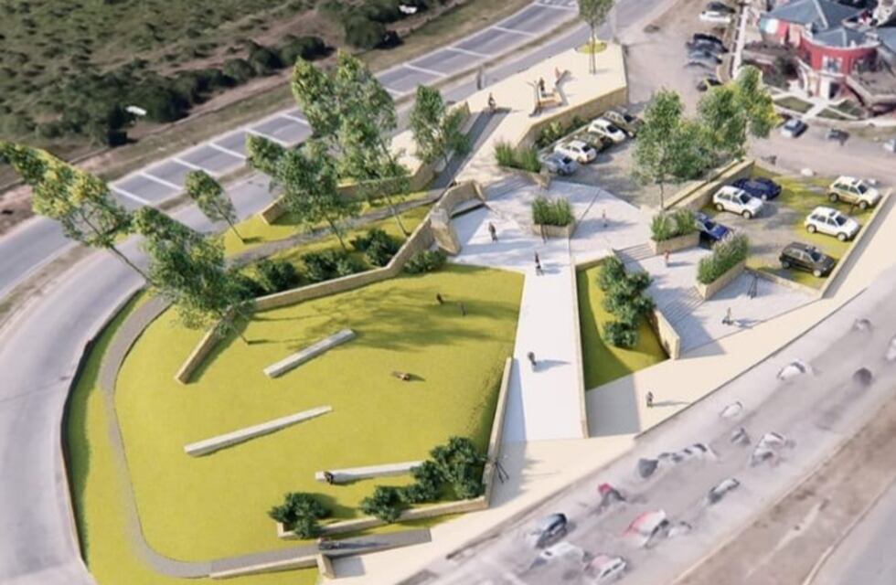 Mirá como quedará la nueva plaza enfrente al Colegio San Pablo