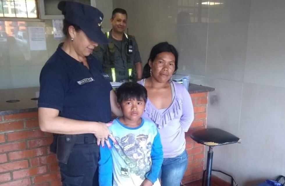 Apareció el niño mbya de la Aldea Mbororé que era buscado en Iguazú