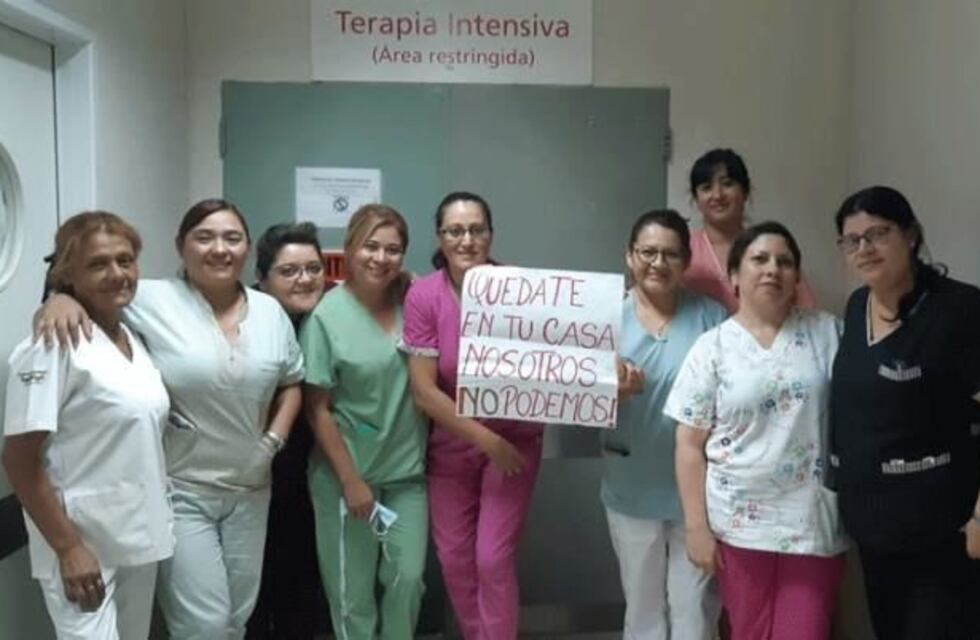 Las enfermeras santiagueñas se suman a la campaña de prevención contra el coronavirus