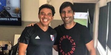 Marcelo Gallardo y Ernesto Farías\u002E