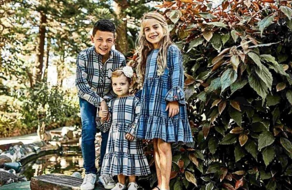 Los hijos de Evangelina Anderson, modelos exclusivos de la marca de ropa de Antonela Roccuzzo
