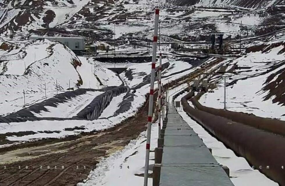 Una impactante nevada tardía sorprendió en Veladero