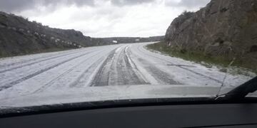 Granizo en el Camino de las Altas Cumbres\u002E