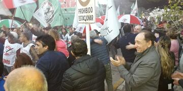 El Intendente Municipal Facundo Lopéz junto al Diputado Provincial Roberto Rago\u002E