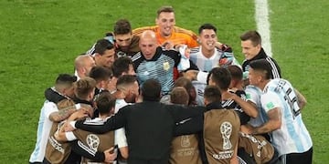 La foto del triunfo de Argentina frente a Nigeria\u002E