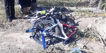 Las bicicletas fueron encontradas en un descampado\u002E