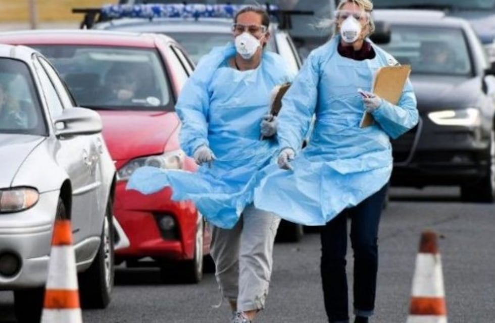 Protesta y movilización de trabajadores de salud en Córdoba