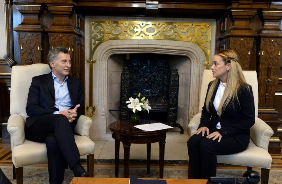 Macri recibió a Lilian Tintori, la esposa del detenido político venezolano Leopoldo López