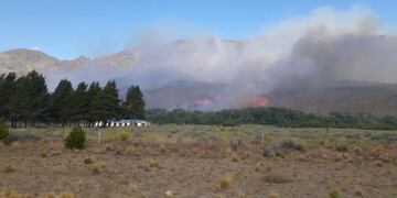 Incendio en el Maiten