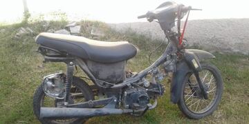 Motocicleta hallada en Alta Gracia