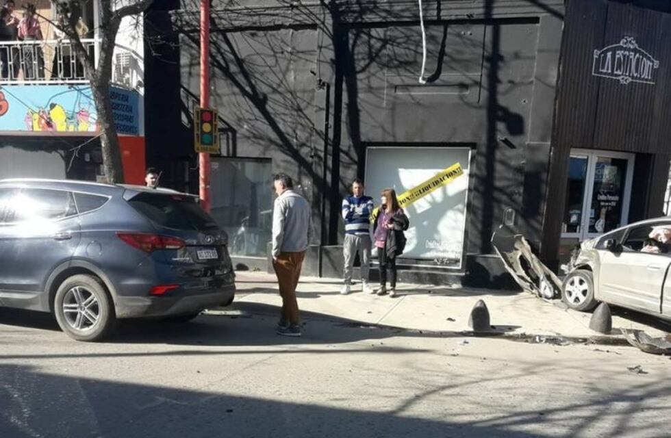 Choque en San Martín y Belgrano en Arroyito