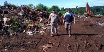Operativo de limpieza en el barrio San Juan