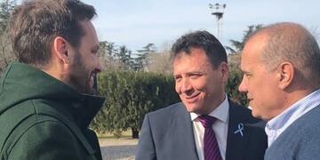 Martín Rosúa (izquierda) disparó contra José Corral por reunirse con la Cámara Nacional Electoral antes del fallo\u002E (@jgaldeano)