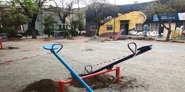 Plazas remodeladas en Azul