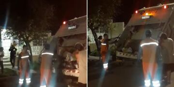 gesto para los recolectores de basura de Godoy Cruz