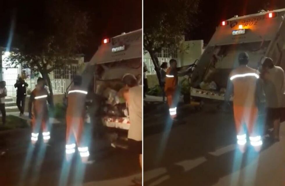 Vecinos de distintos barrios de Mendoza les regalaron mercadería a los recolectores
