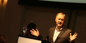 Juan Schiaretti, en el almuerzo de la Fundación Mediterránea\u002E