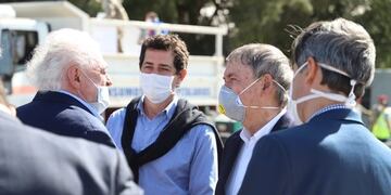 El titular de Salud llegó en compañía de Wado de Pedro, Ministro del Interior, y fueron recibidos por el gobernador Schiaretti\u002E