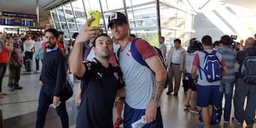 Independiente partió a Brasil\u002E Foto: Twitter\u002E