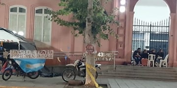 Protesta en San Luis - Gentileza El Chorrillero