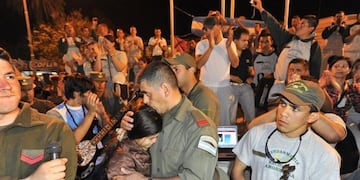 Protesta año 2012 (Gentileza La Voz del Interior)