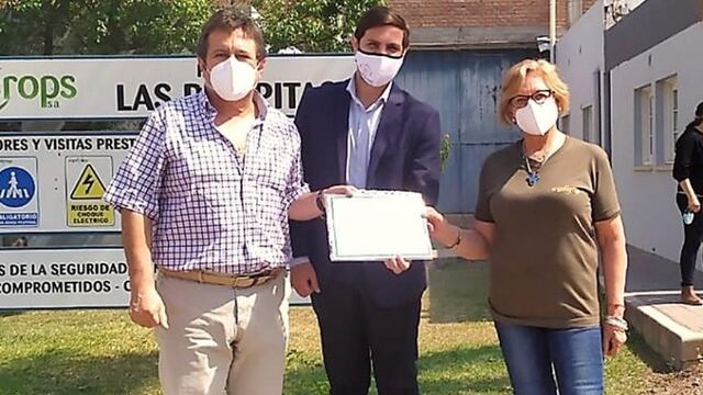 Raúl Villafañe recibió la certificación del Ministerio de Producción de Jujuy